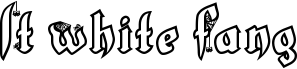 LT White Fang font