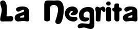 La Negrita font