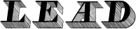 LEAD font