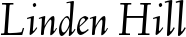 Linden Hill font