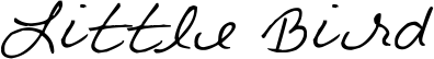 Little Bird font