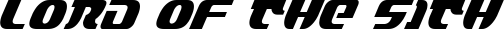 Lord of the Sith font