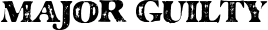 Major Guilty font