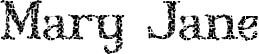 Mary Jane font