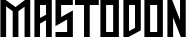 Mastodon font