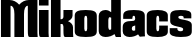 Mikodacs font
