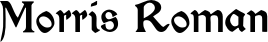 Morris Roman font