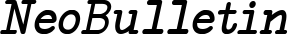 NeoBulletin font