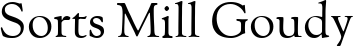 Sorts Mill Goudy font