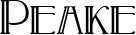 Peake font
