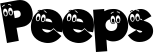 Peeps font