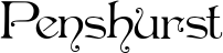 Penshurst font