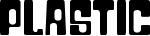 Plastic font