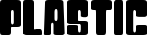 Plastic font