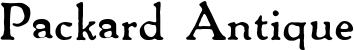 Packard Antique font