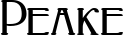 Peake font