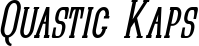 Quastic Kaps font