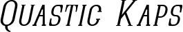 Quastic Kaps font