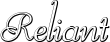 Reliant font