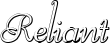 Reliant font