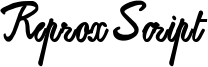 ReproxScript font