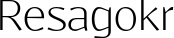 Resagokr font