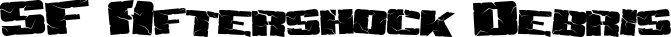 SF Aftershock Debris font