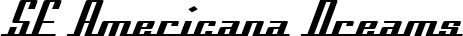 SF Americana Dreams font