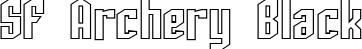 SF Archery Black font