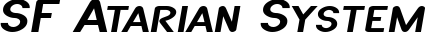SF Atarian System font