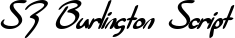 SF Burlington Script font