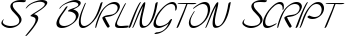 SF Burlington Script font