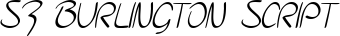 SF Burlington Script font