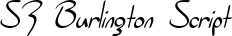 SF Burlington Script font