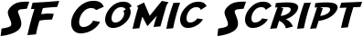 SF Comic Script font