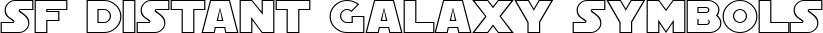 SF Distant Galaxy Symbols font