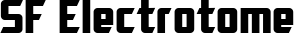 SF Electrotome font