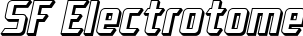 SF Electrotome font