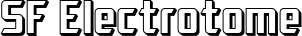 SF Electrotome font