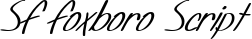 SF Foxboro Script font