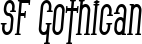 SF Gothican font