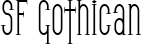 SF Gothican font