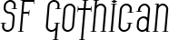 SF Gothican font