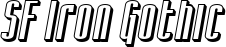 SF Iron Gothic font