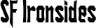 SF Ironsides font