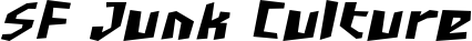 SF Junk Culture font