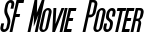 SF Movie Poster font