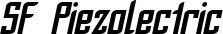SF Piezolectric font