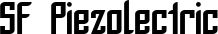 SF Piezolectric font