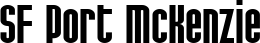SF Port McKenzie font